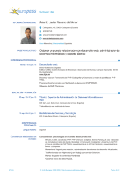 Antonio Javier Navarro del Amor Obtener un puesto relacionado