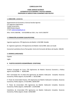 CURRICULUM VITAE ISABEL BARDAJ&Iacute; AZC&Aacute;RATE