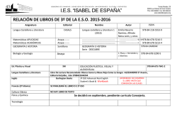 Libros, Instituto Isabel de Espa&ntilde;a