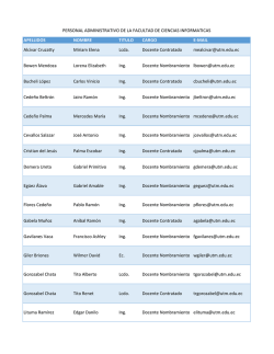 personal docente facultad de ciencias administrativa y econ&oacute;micas