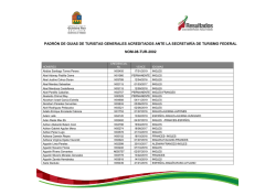 Gu&iacute;as de Turistas Generales - Secretar&iacute;a de Turismo del Estado de