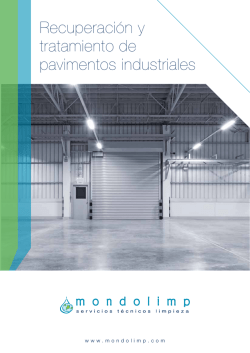 Recuperaci&oacute;n y tratamiento de pavimentos industriales