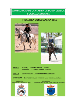 AVANCE DE PROGRAMA - Federaci&oacute;n C&aacute;ntabra de H&iacute;pica