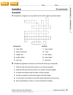 Gram&aacute;tica El nacimiento