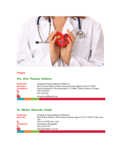 Chiapas Dra. Eira Pascual Antonio Dr. H&eacute;ctor Gerardo