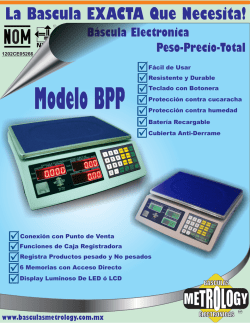 B&aacute;scula Comercial BPP 30 BPP 40