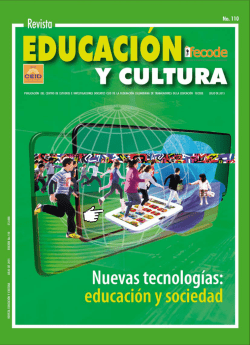 Revista Educaci&oacute;n y Cultura N&uacute;mero 110 - IPN