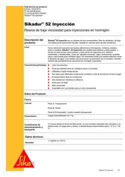 Sikadur&reg; 52 Inyecci&oacute;n