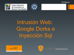 Intrusi&oacute;n Web: Google Dorks e Inyecci&oacute;n Sql