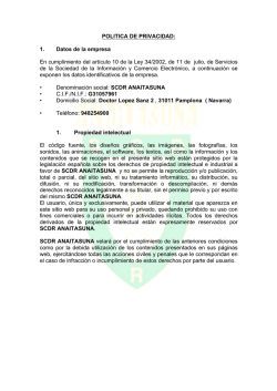 aviso legal - SCDR Anaitasuna