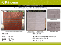 Mega Bloque Tit&aacute;n Tensor Ranurado con traba