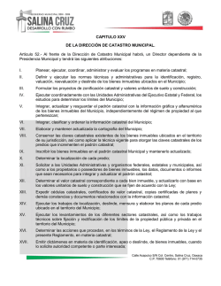 Direcci&oacute;n de Catastro Municipal - Municipio de Salina Cruz Oaxaca