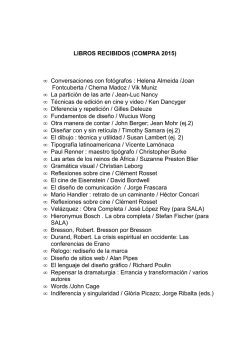 LIBROS 2015