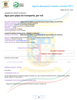 Agua para pipas sin transporte, por m3