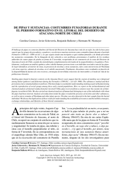 De Pipas y Sustancias: Costumbres Fumatorias
