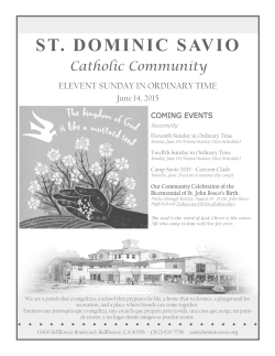June 14, 2015 - St. Dominic Savio Church