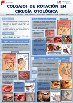 colgajos de rotaci&oacute;n en cirug&iacute;a otol&oacute;gica.