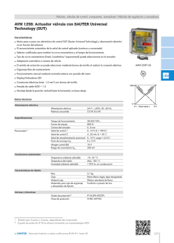 AVM 125S: Actuador v&aacute;lvula con SAUTER Universal Technology
