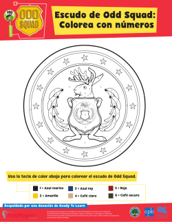 Escudo de Odd Squad: Colorea con n&uacute;meros