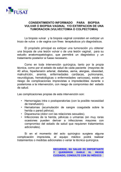 consentimiento informado para biopsia vulvar o biopsia vaginal y/o