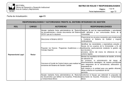 Matriz de Roles y Responsabilidades - gicuv