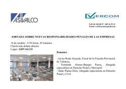 JORNADA SOBRE NUEVAS RESPONSABILIDADES