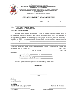 RETIRO VOLUNTARIO DE CARAEJIPSFANB