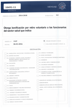 Otorga bonificaci&oacute;n por retiro voluntario a los funcionarios del sector