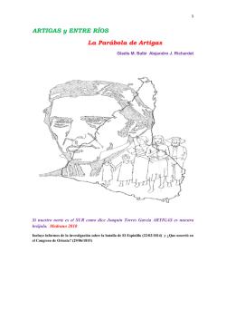 ARTIGAS y ENTRE R&Iacute;OS La Par&aacute;bola de Artigas