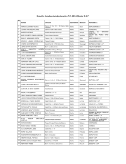 listados autodeclaraci&oacute;n tasa retributiva