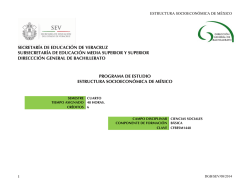 Estructura Socioecon&oacute;mica de M&eacute;xico