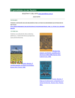 El peronismo en sus fuentes