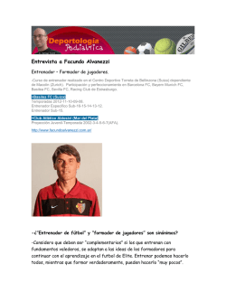 Entrevista a Facundo Alvanezzi