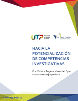 hacia la potencializaci&oacute;n de competencias investigativas