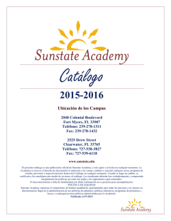 2015-2016 Ubicaci&oacute;n de los Campus