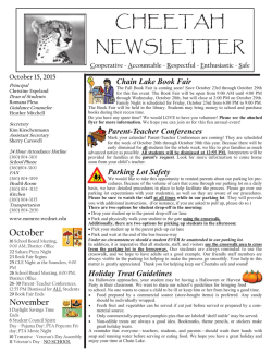 CHEETAH NEWSLETTER - Monroe Public Schools