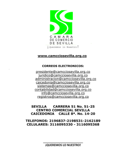 Febrero - C&aacute;mara de Comercio de Sevilla