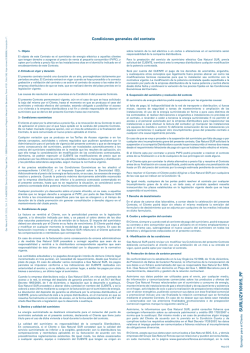 Condiciones generales del contrato