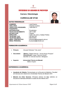 Dr. Jos&eacute; Erasmo Chamba Cuadros - Odontolog&iacute;a