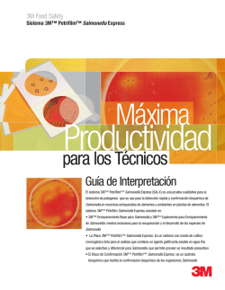 Sistema 3M&trade; Petrifilm&trade; Salmonella Express