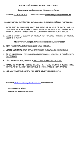 requisitos para el tr&aacute;mite del registro de t&iacute;tulo y expedici&oacute;n de c&eacute;dula