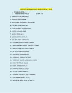 CURSOS DE REGULARIZACI&Oacute;N DEL 24 JUNIO AL 7 JULIO o