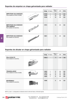 Soportes para radiador p&aacute;g. 204
