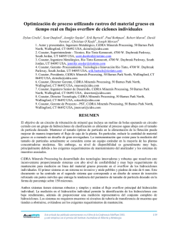 Optimizaci&oacute;n de proceso utilizando rastreo del material