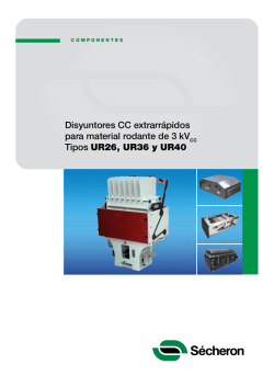 T&iacute;tulo Disyuntores CC extrarr&aacute;pidos para material
