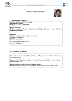 1. Informaci&oacute;n Personal 2. Formaci&oacute;n Acad&eacute;mica