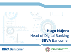 Hugo N&aacute;jera Head of Digital Banking BBVA Bancomer