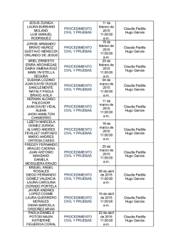 Consulte el listado de estudiantes, &aacute;reas, fechas y jurados para los