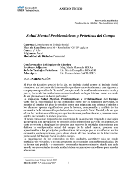 Programa - Facultad de Trabajo Social