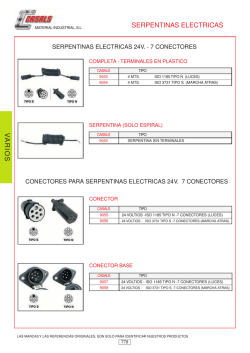 ELECTRICAL SERPENTINES - Leer el cat&aacute;logo